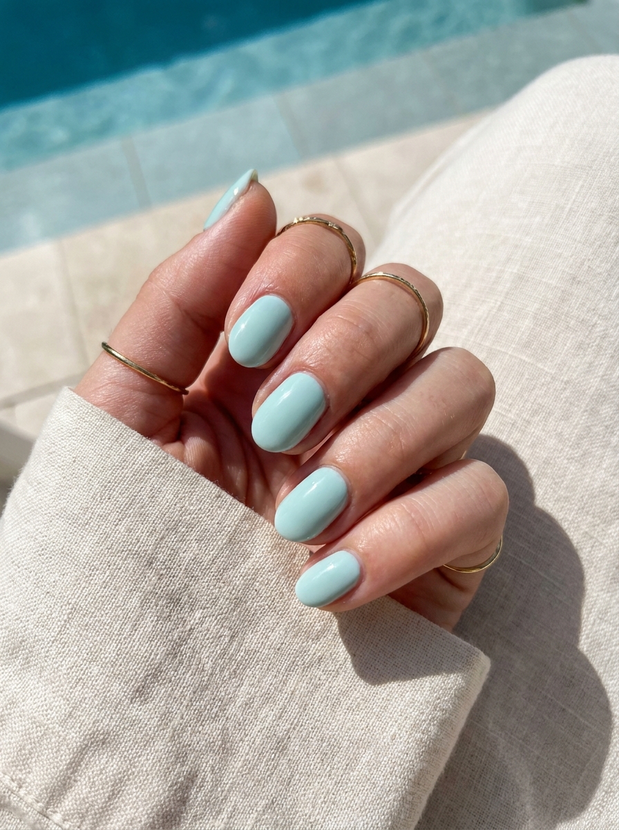 Pale Aqua als Nagel Farben Sommer Inspiration 2026